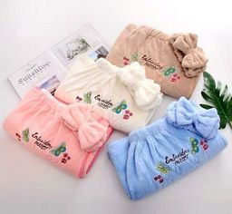 Комплект женский для бани и сауны "Кокетка"-БЕЖЕВЫЙ микрофибра 2 пр. (парэо +повязка на голову)