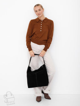 Сумка женская кожаная 990179NN black Natale Navetta в Новосибирске