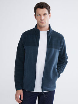 Dik Yaka Polar Erkek Fermuarl? Sweatshirt