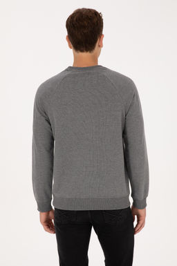 Erkek Antrasit Melanj Basic Sweatshirt - U.s. polo assn фото 5