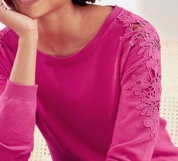 Пуловер, розовый - Linea tesini фото 5