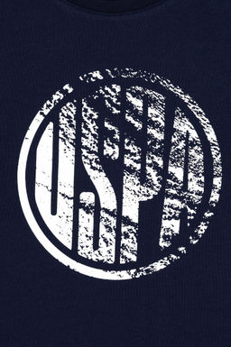 Футболка U.S. Polo Assn базовая темно-синяя хлопок  фото 6