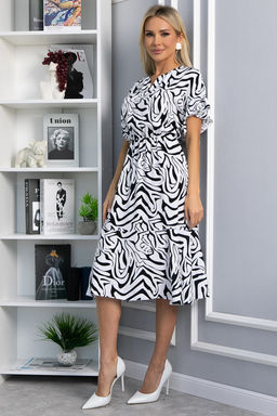 Платье Кристи (черно-белое) П13871-35М - Lt collection фото 9