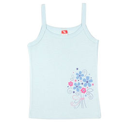 CAK 2353 майка для девочки, светло-голубой