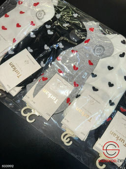 Женские носки с сердечками