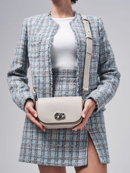 Сумка кросс-боди Deboro 30879 ванильное молоко