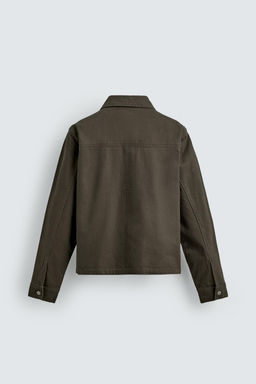 SOBRECAMISA REGULAR FIT CREMALLERA / Marr?n - Zara фото 9