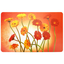 Салфетка под горячее (термосалфетка) 27х42см Герберы красные (Китай)