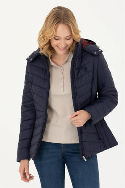 Женское темно-синее пальто Неожиданная скидка в корзине - U.s. polo assn фото 3