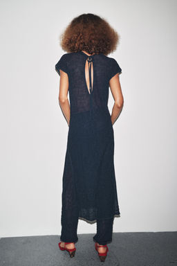 FINE KNIT WRINKLED-EFFECT TROUSERS - Zara фото 15