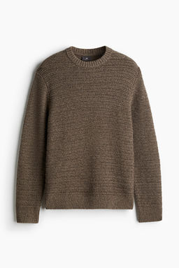 Jersey en pointelle de mezcla de lana Regular Fit - H&m фото 5