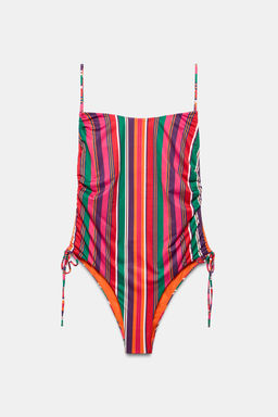 BA?ADOR ESTAMPADO RAYAS FRUNCES LATERALES / Multicolor - Zara фото 6