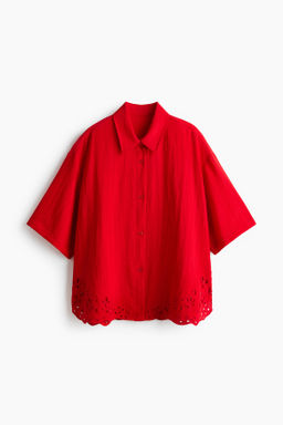 Camisa playera con bordado ingl?s - H&m фото 2