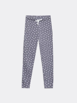 Хлопковый комплект с меховой мордочкой (джемпер и брюки) серого цвета в сердечко - Mark formelle фото 5