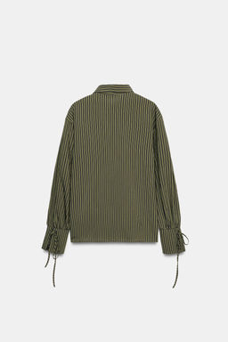 STRIPED SHIRT WITH BOWS - Zara фото 9