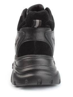 05-P99-1Z BLACK Кроссовки женские зимние (натуральная и искусственная кожа, шерсть) - Фабричный китай фото 12