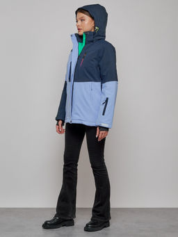 Горнолыжная куртка женская зимняя фиолетового цвета 33307F