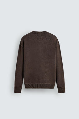 WASHED PRINT SWEATER - Zara фото 9