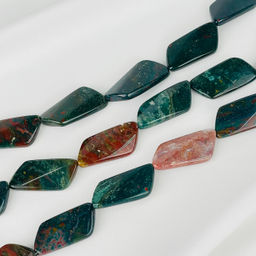 Бусины для украшений из Яшмы (Гелиотроп) 39 см