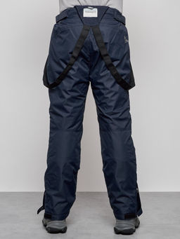Полукомбинезон утепленный мужской зимний горнолыжный темно-синего цвета 7507TS - Colannia фото 8