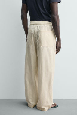 PANTAL?N RELAXED FIT RAYAS CONTRASTE / Rayas