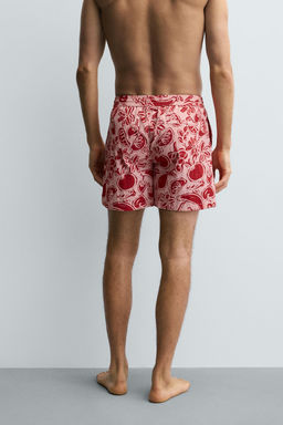 MID-LENGTH FRUIT PRINT SWIMMING TRUNKS - Zara фото 20