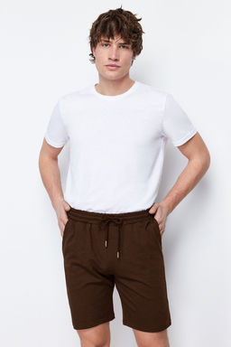 TRENDYOL MAN Kahverengi Regular/Normal Kesim Basic Sort & Bermuda TMNSS20SR0169 - Trendyolmilla фото 8