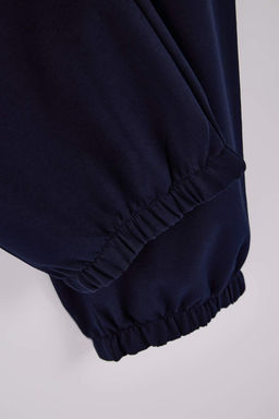 Siyah Buyuk Beden Regular Fit Bask?l? Biyeli Lastik Paca Esofman Alt? TMNSS26AJ00001 - Trendyolmilla фото 7