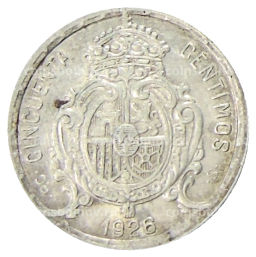 50 сентимо 1926 года Испания