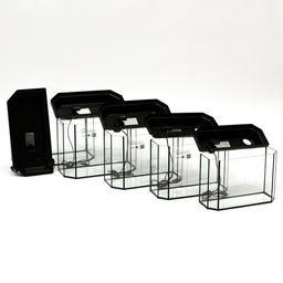 Комплект аквариумов Матрешка - 5шт, Панорамные с крышками, 15 л, 20 л, 25 л, 30 л, 40 л - Пижон фото 4