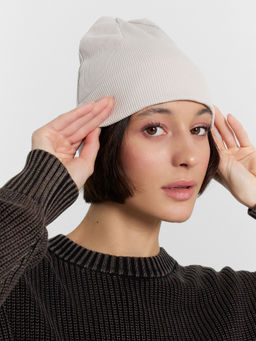 Шапка бини кремовая - Mark formelle фото 2