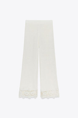GUIPURE COMBINED TROUSERS - Zara фото 18