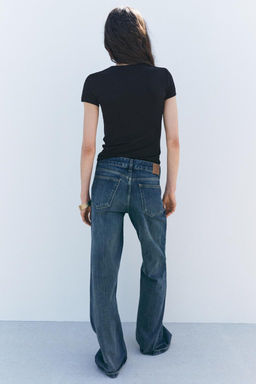 ZW COLLECTION BOOTCUT FULL LENGTH LOW RISE JEANS - Zara фото 16