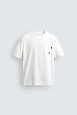 CAMISETA BOXY FIT TEXTO CAPRI / Blanco roto - Zara фото 7