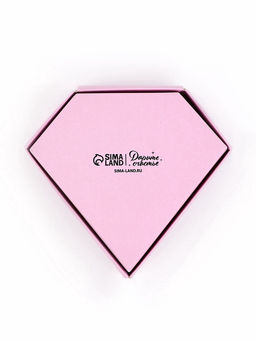 Цена за 5 шт. Коробка подарочная под бижутерию Лавандовая, тиснение, 10?9?3.5 см