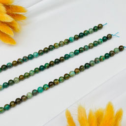 Бусины для украшений из Хризоколлы (48 бусин)