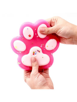 Сквиш антистресс - игрушка «Кошачья лапка», с блёстками, МИКС