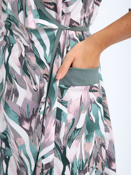 Халат женский, модель 130, трикотаж (46 размер, Джунгли)