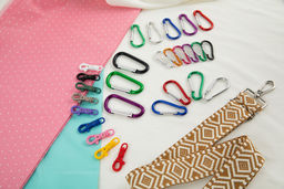 Фурнитура сумочная металл Gamma GH 120/25/10 Карабин 20 мм 10 шт. №04 под никель