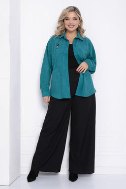 Рубашка Милолика (бирюзовая) Б15439-18М - Lt collection фото 6