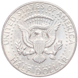 Монета 1/2 доллара (50 центов) 1966 года США