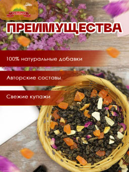 Зеленый ароматизированный чай GRUNBERG LITE  Абрикосовка   фото 5