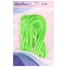 Скакалка гимнастическая Grace Dance, 3 м, цвет салатовый  фото 3