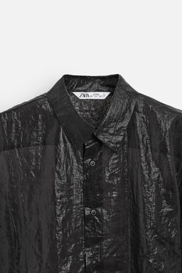 LIMITED EDITION SEMI-SHEER SHIRT - Zara фото 9