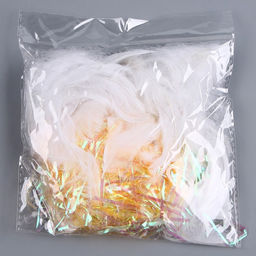 Набор для творчества и декора «Перья белые + наполнитель», оранжевый