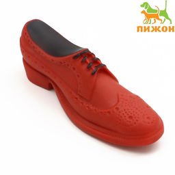 Игрушка пищащая Туфля для собак, 17 см, коричневая