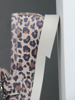 Лоферы туфли 172.1841be.Бежевый леопард