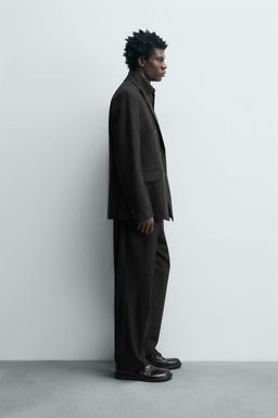 LIMITED EDITION WOOL BLEND DOUBLE-BREASTED SUIT BLAZER - Zara фото 7