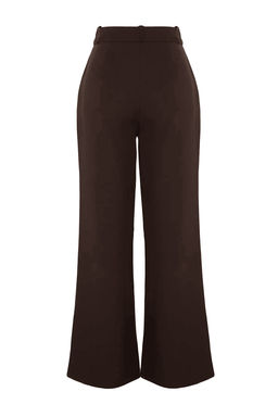 TRENDYOLMILLA Siyah Kemer Detayl? Wide Leg/Genis Paca Dokuma Pantolon TWOAW24PL00341  фото 32