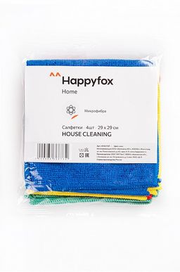 Набор салфеток из микрофибры 4 шт Happy Fox Home  фото 5